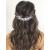 GORAIS Flower Bride Wedding Hair Vine Crystal Bridal Headpieces Pearl Hair Accessories for Women and Girls (A-Silver)