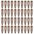 40 Pack Brown Color 2 Inch Metal Snap Hair Clips Kids Barrettes Girls' Hair Accessories (Brown)