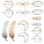 Metal Hair Clip 14 Pieces Women's Cute Hair Accessories Hair Clip for Wedding Party Girls Gift Gold and Silver Style 1