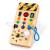 Hoarosall Montessori Toy Busy Board With LED Light switch Activity Board Wood Toys from 1 year Motoric Toys Sensorism Toys Experience Toys For Babies and Aked Children from 1 2 3 4 years Busy Board-1