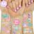 xo, Fetti Under The Sea Mermaid Temporary Tattoos - 56 Glitter styles | Birthday Party Supplies, Sea Creatures Favors, Ocean Animal, Underwater Arts and Crafts