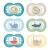 MAM Original Silicone 16+ Day & Night Pacifier 16-36 months // Set of 6 // incl. 3 sterilized transport boxes