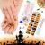 Halloween Gel Full Nail Wrap Sticker EBANKU Pumpkin Spider Web Skull Gel Nail Wraps Strips Red Nail Gel Polish Stickers for Women Girls Halloween Nail Art Decor(UV/LED Lamp Required)