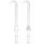 DT-100E Implant Denture Replacement Tips Water Flosser Tip Replacement, Clear, 2 Count