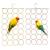 Parrot Swing Hanging Toy Bird Rope Climbing Net for Parakeet,Cockatiel,Cockatoo,Conure,African Grey,Macaw(2 Pack) STYLE-1