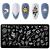 NICENEEDED Punk Style Nail Art Stamping Template Tarot Cross Snake Butterfly Image Nail Plates Nail Supplies 1Pc Mix Pattern Vintage Nail Templates for Printing Stencil Tools