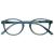 Opulize Zen Reading Glasses Cool Round Frame Pattern Spring Hinges Scratch Resistant Shiny Turquoise Mens Womens R24-Q +2.50 +2.50 Magnification Shiny Turquoise Blue Pattern