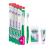 Gum Ortho toothbrush |Compact head with V-shaped soft bristles |To clean brackets and wires |Non -slip handle handle |4 x 1 piece (with 2 bonus samples)