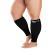 Zeta Sleeves XXL Wide Plus Size Calf Compression Soothing Comfy Gradient Support Prevents Swelling Pain Edema DVT Large Cuffs Stretch to 24 Inches Unisex for Nurses Seniors Flights (Black) Black 2X-Large (1 Pair)