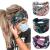 Bohend Boho Button Headband Wide Stretchy Daily Use Knotted Headwear Sport Athletic Yoga Gym Hair Accessories for Women and Girls(3pcs) (J)