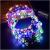 Aumiss LED Flower Crown  Led Flower Wreath Headband Luminous 7PCS Led Flower Headpiece Flower Headdress For Girls Women Wedding Festival Holiday Christmas New Year Party