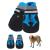 Jodsen Dog Boots Set of 4 Waterproof Dog Shoes with Reflective Straps Anti-Slip Sole Outdoor Paw Protectors Dog Shoes for Small Medium Dogs Autumn Winter Blue (XL)