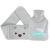 Homealexa Long Hot Water Bottle with Cover 1L Waist Warm Water Bag Rubber Winter Hot Water Pouch with Soft Plush Hand Waist Warmer Cover Hot Water Bag (A) 4-Cute Bear