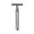 R41GS M HLE Traditional safety razor made of stainless steel open comb chrome