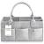 Putska Baby Diaper Caddy Organizer Nursery Basket - A Baby basket gift registry for baby shower list. This is a baby must haves essentials. Neutral baby stuff for newborn boy nursery decor or girl gray