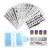 FingerAngel 21Pcs Nail Stamp Plate Set 16Pcs Mix Design Stamping nail Art Plate + 2Nail Stamper + 2Scraper+1Pcs Case Nails Art Stamping Plate Scraper Stamper Set Leaves Flowers Nail plate V17-32 A-Nail Stamping Plates V17-32