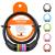 NEAN bike lock with numbers for children various colors 10x650 mm cable lock code combination children's lock bicycle children's bike lock colorful numerical castle girl boys black