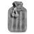 KEPLIN Cosy Hot Water Bottle with Plush Cover & Bobble - Relieves Body Aches & Pains Washable Safe & Durable Heating Pad - Ideal Cosy Nights & Gifts - Large 2L (Grey) Grey Plush