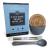 Clay Face Mask Mixing Bowl Set- Kit with Bamboo Lid  Spoon  Dual Sided Face Mask Brush Applicator Soft Silicone Spatula and Face Mask Brush for DIY Clay Mud Mask  Facials  Body and Hair (Grey)
