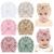 Cinaci 6 Pieces Cute Stretchy Soft Baby Turban Hats with Bow Donut Knot Nursery Hospital Caps Beanies Bonnets for Baby Girls Newborns Infants Toddlers 6PCS S3