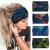 Wide Headbands For Women Knotted Headband African Womens Head Wraps Stretchy Hair Accessories Bands Tie Dye 4 Pack Tie Dye1