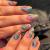 Almond Press on Nails Short 24Pcs Stiletto Glossy False Nails with Colorful Swirl Designs Bling Glitter Acrylic Nails Wave Line Glue on Nails for Women Girls