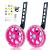 DDJKCZ Training Wheels for Kids Bike,Flash Mute Big Wheel Compatible for 12 14 16 18 20 inch Single Speed Bicycle ROSE