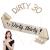 Sospiro "Dirty Thirty" 30th birthday headdress girl gold birthday crown sash crystal tiara for women birthday crown princess hair additives for women party decoration accessories