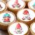24 edible PRE CUT Christmas Gnome Gnomes kids childrens party decoration cupcake toppers on wafer rice paper