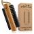 Wooden Cleaning Finger Nail Brush with Nylon Charcoal Bristles  Hanging Rope - Double-Sided Fingernail Brush for Scrubbing Fingernails and Toes (Beechwood)