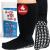 Hospital Socks Extra Wide Socks for Swollen Feet Socks for Swollen Ankles and Feet Diabetic Socks 4 Pairs Black