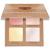 Highlighter Palette Highlighter Makeup Iluminador - Glow Bronzer Powder Makeup Highlighter Kit With Mirror - 4 Highly Pigmented Face Highlighter Shimmer Colors - Vegan, Cruelty Free & Hypoallergenic