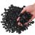 Hisredsun 1.8 kg decorative stones river pebbles for aquarium flower pot landscaping vase filler and garden decoration black