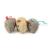 SmartyKat (3 Count) Skitter Critters Catnip Cat Toys - Gray/Cream, 3 Count (Pack of 1)