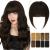 RUWISS Clip in Fringe 100% Human Hair Clip in Bangs Thick Bangs Fringe with Temples Fringe Extensions Clip in Hair for Women Bangs Hairpieces for Daily Wear(Dark-brown ) 15 g (Pack of 1) Dark-brown