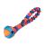 Tug-E-Nuff Pocket PowerBall Bungee | Shock Absorbing Bungee Handle | Durable Ball Toy for Dogs | Ideal for Interactive Dog Training and Dogs of all Ages | 23 cm (9 inches) in size Orange Pattern