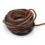 LolliBeads (TM) 3mm Flat Genuine Leather Strip Cord Braiding String Dark Brown Espresso (5 Yards) 3mm_5yards Flat_dark_brown