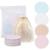 Slighting pads washable reusable cotton pads made of bamboo with laundry bag and storage bag soft make -up clothing cleaning for the eyes and face (12 pieces)