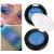 Afflano Holographic Eyeshadow Glitter  Color Change Multichrome Eyeshadow Silver Blue Shimmer Metallic Eye Makeup Multi-Dimensional Sparkling Pigment Chameleon Duo Chrome Eyeshadow For Blue Eye Makeup Silver-Blue