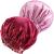 NIXISWAG 2PCS Silk Bonnet Sleep Cap for Curly Hair-Silk Hair Wrap for Sleeping-Bonnet for Women-Satin Bonnet and Hair Cap-Bonnets-Stylish Hair Bonnet with Elastic Band 1-Rose Red & 1-Pink