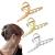Pop full 3 pieces large hair clip metal hair clips made of metal girl hair clips clip clips slipproof hair needle for women (rose gold silver gold)