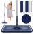 Microfiber Mops for Floor Cleaning - BPAWA Flat Floor Mop Wet Dry Dust Mop for Hardwood Floors Laminate Wood Tile Vinyl Wall Hard Surface, Bathroom Kitchen Mop with 4 Reusable Washable Chenille Pads Darkblue-4pads