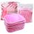 KODAMO | Reusable Makeup Remover Cloth 6 x 6 in 12 Pack - Microfiber Washable Facial Cleansing Towel for All Skin Types With Laundry Bag - Natural Eco-friendly Makeup Remover Towel (Pink)