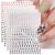 JMEOWIO 8 Sheets Glitter Letter Nail Art Stickers Decals Self-Adhesive Pegatinas U as English Alphabet Nail Supplies Nail Art Design Decoration Accessories Number