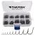 Thkfish fishing hook carbon steel fishing hook set with plastic box fishing accessories set eyeless hooks/eyes hook10 sizes 500 pieces eyes 500 pieces