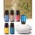 VTS Hotel Scented Essential Oils Set with Waterless Oil Diffuser, 100% Nature Pure Organic Essential Oils for Diffusers for Home, Top 6 Aromatherapy Oils Blends