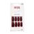 KISS Gel Fantasy Collection Nail Manicure Set Konnichiwa Long square artificial nails contains 28 artificial nails nail glue nail file and manicure sticks red 1 ml (1 Pack)