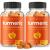 Turmeric Gummies for Adults  Kids with Ginger  Black Pepper Extract  95 Curcuminoids  Vegan Natural Curcumin Joint Support  Inflammation Supplement  120 Tumeric Gummy Supplements (2-Pack)