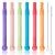 Hongteya 6 pieces baby bite tube dental aid baby with 2 cleaning both silicone in food quality bpa-free silicone baby bite ring for toddlers girls boys lighter colors