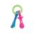 Nylabone Puppy Dog Teething Chew Toy Pacifier Bacon Flavour Extra Small for Puppies Up to 7 kg Blue/Pink Teething Pacifier Single
